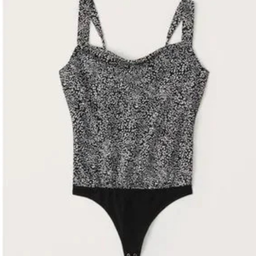 Abercrombie & Fitch Black and White Bodysuit